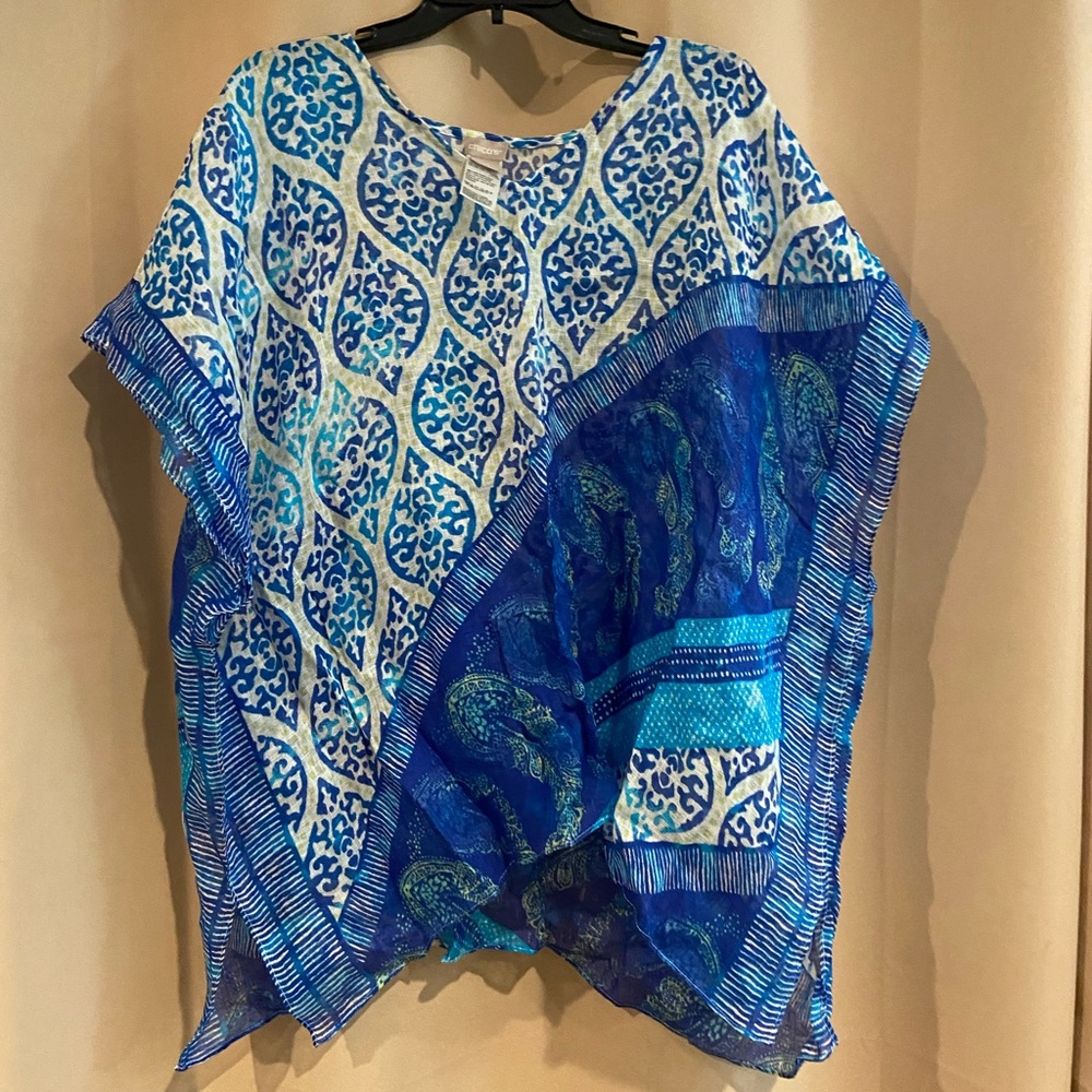 Chico blue and green L/XL cover up.